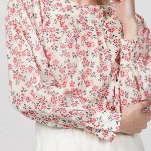 Rebecca Taylor Fleur Ikat Blouse – 100% Cotton